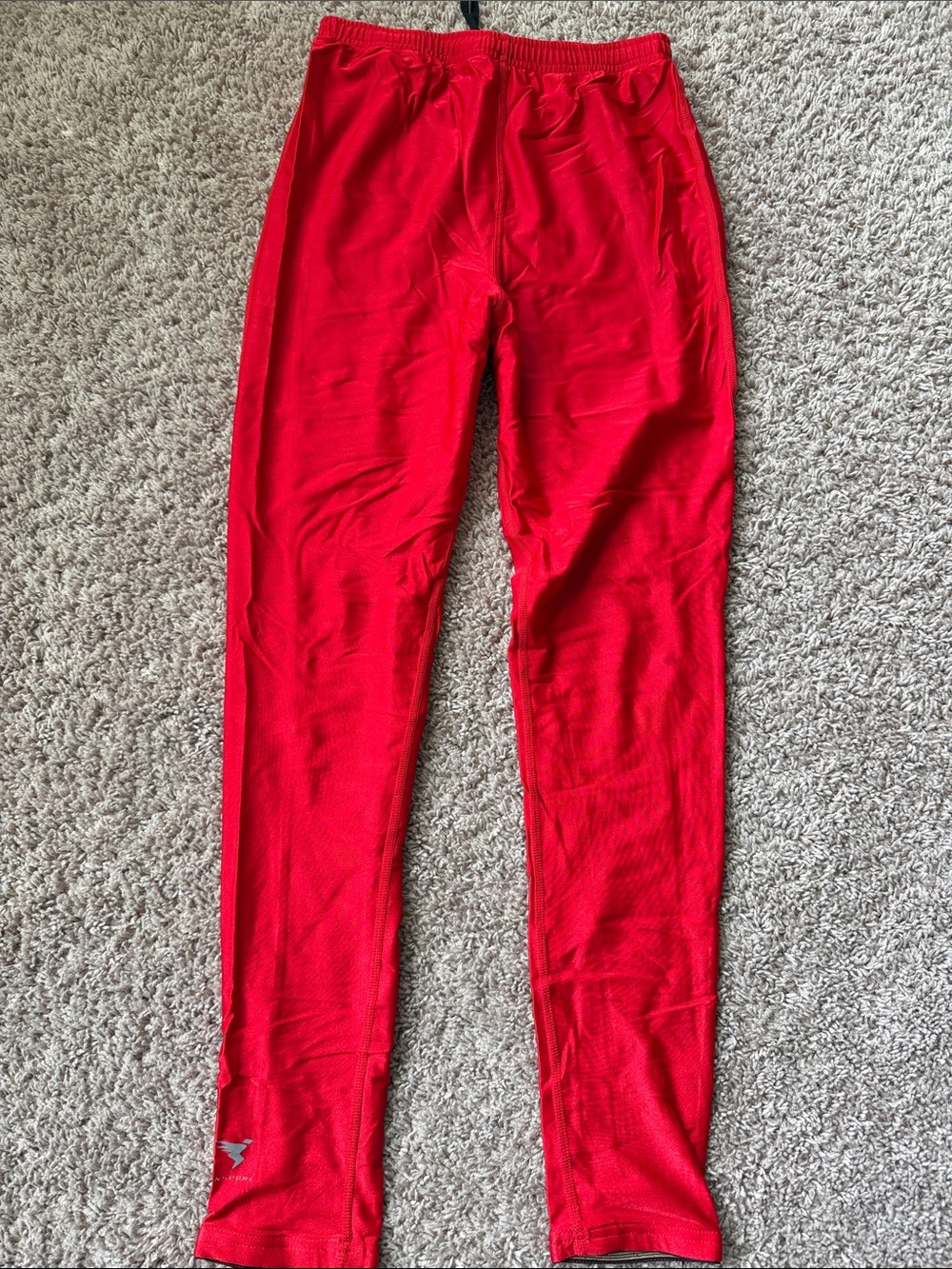 Red Women's Athletic Leggings - Lightweight Performance